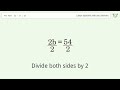 Solve 2b-17=37: Linear Equation Video Solution | Tiger Algebra