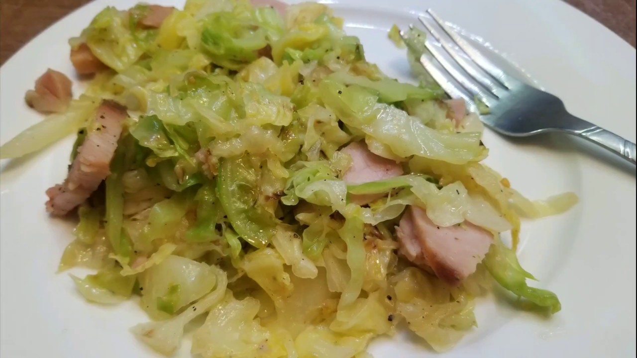 Keto Diet Low Carb Ham & Cabbage Recipe YouTube