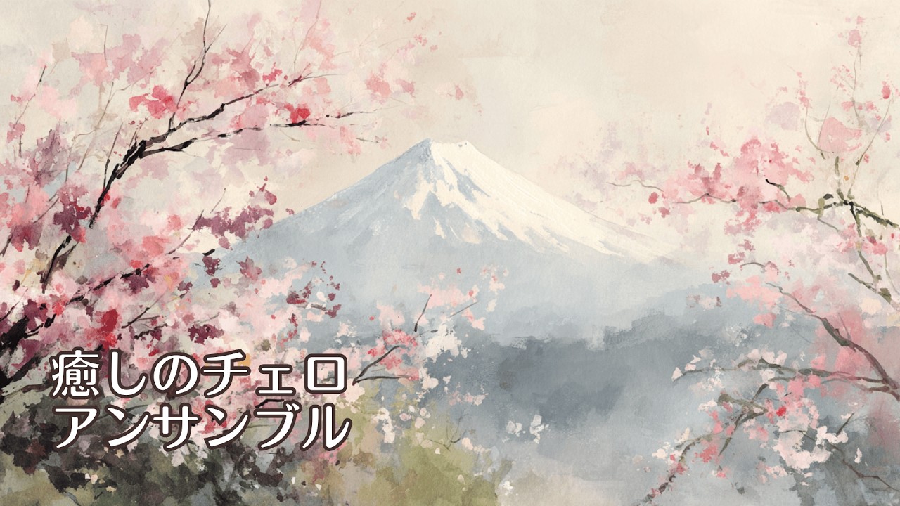 【1/fゆらぎ】春を待つ富士の調べ　心洗われる癒しのひととき | Serene Mt. Fuji: Healing Cello Ensemble