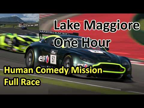 Lake Maggiore 1 hour Full Race Human Comedy GT7 Gran Turismo Aston Martin V12 Vantage GT3 '12