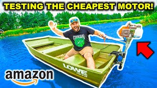 I Bought the CHEAPEST Boat Motor on AMAZON!!! (Does it Suck?)