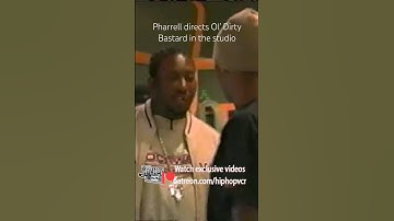 Pharrell directs Ol’ Dirty Bastard in the studio #odb #pharrell #wu #wutang #hiphopvcr #hiphop #rap