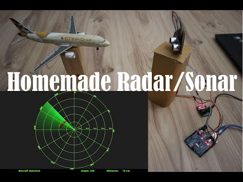 Homemade 360 degree Radar/Sonar with Arduino