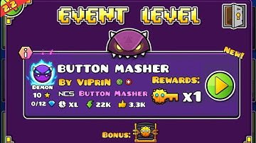Swag Route Found I Guess? | "Button Masher" (W/Clicks) - Geometry Dash