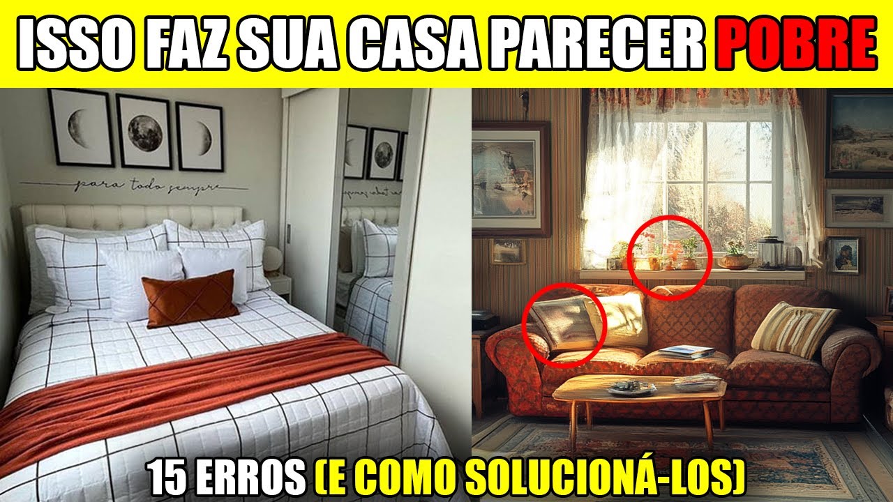 MINIMALISMO: 15 ERROS que DEIXAM sua CASA FEIA e POBRE (e COMO CORRIGIR!)