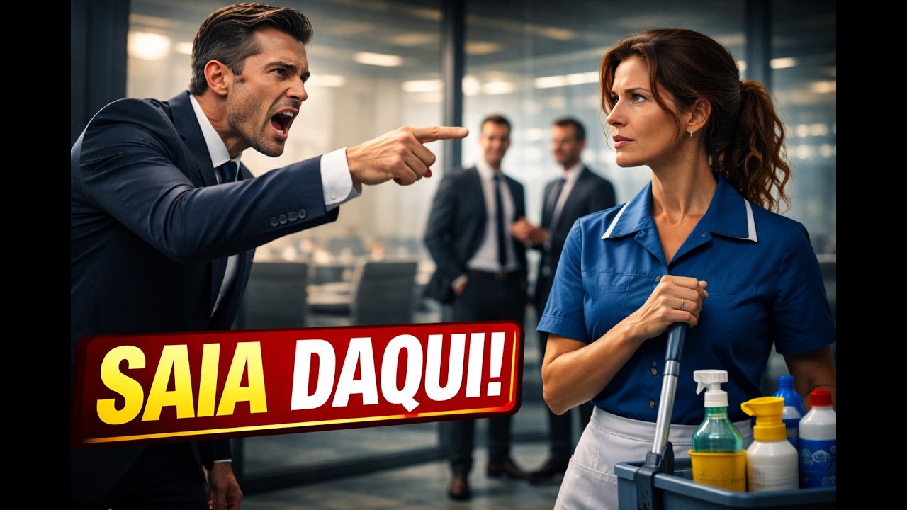 Ele Humilhou a Faxineira em Público… Sem Saber Quem Ela Era