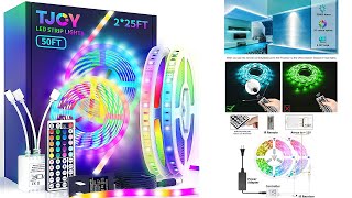 LED Strip Lights with 44 Key Remote 50 ft