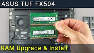 Обновление и установка оперативной памяти в ASUS TUF FX504