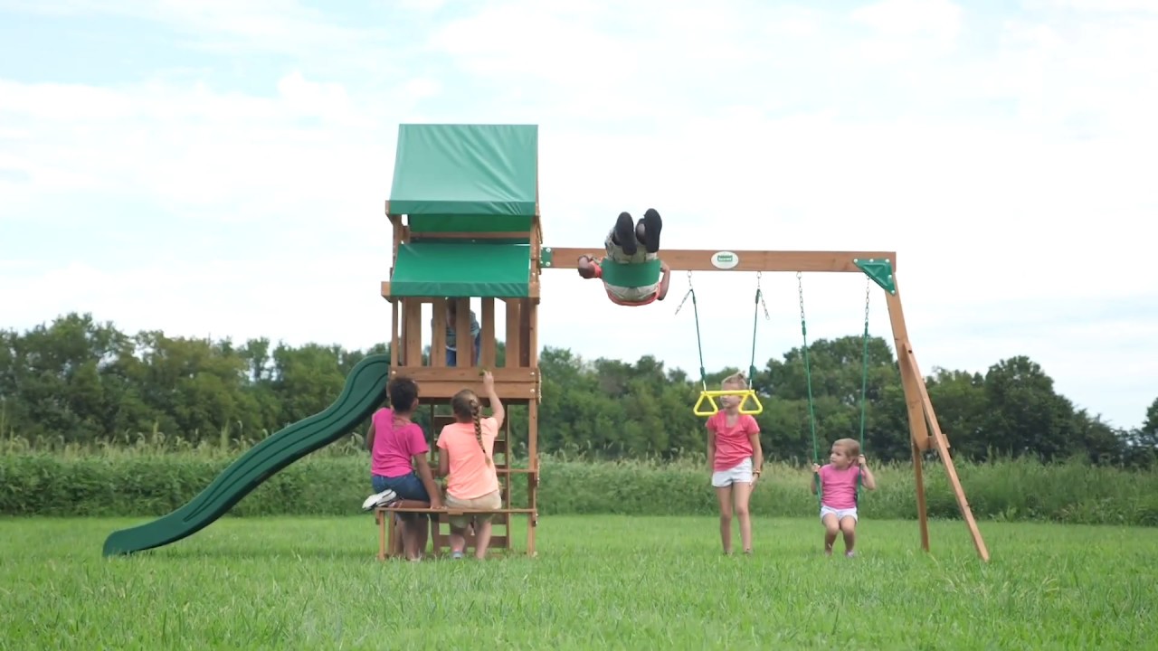 cedar playground set