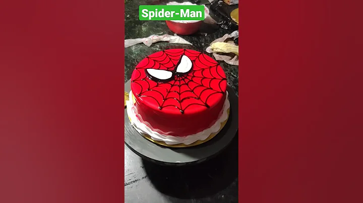 Spiderman cake#ytshorts #shortvideo #vairalvideo#cakes