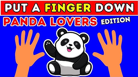 PUT A FINGER DOWN: PANDA EDITION 🐼💚 (Only Real Panda Lovers Will Pass!)