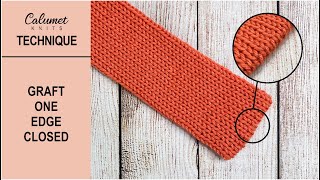 Graft Edge Closed For A Seamless Edge With Circular Knitting Machines