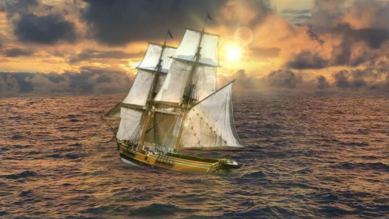 ️ Sailing Ship Ambience. Ocean Sounds. Water White Noise. 10 Hours. 🌏 YouTube