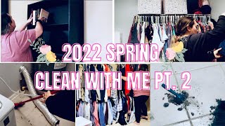 2022 SPRING CLEAN PT. 2 | CLOSET CLEAN OUT | LAUNDRY ROOM DEEP CLEAN