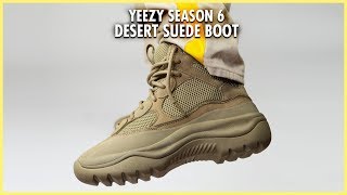 Grote hoeveelheid Toeval familie YEEZY SEASON 6 DESERT SUEDE BOOT REVIEW! - YouTube