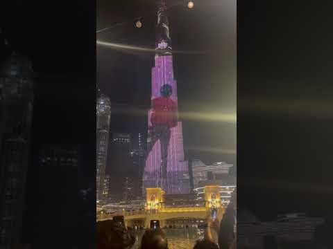 Dulquer Salman Kurup Trailer on Burj Khalifa Dubai