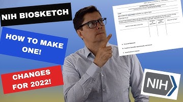 How to write an NIH Biosketch 2023