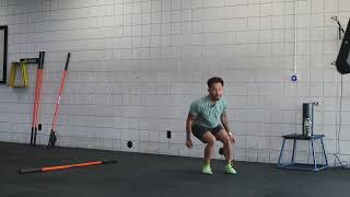 Zig zag broad jump