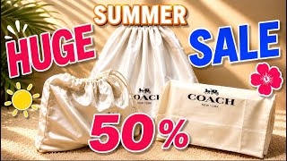 COACH SUMMER SALE 🌼 / TRIPLE UNBOXING CHATTY HAUL ☀️🎁
