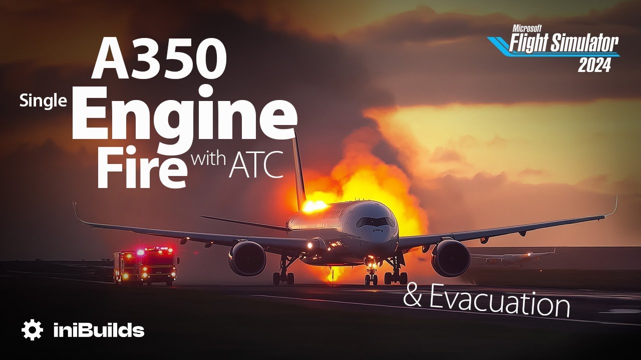 A350 engine fire & Evacuation Procedures after Heavy smoke - YouTube