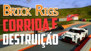 CORRIDA E MUITA DESTRUIÇÃO ! - Brick Rigs Multiplayer