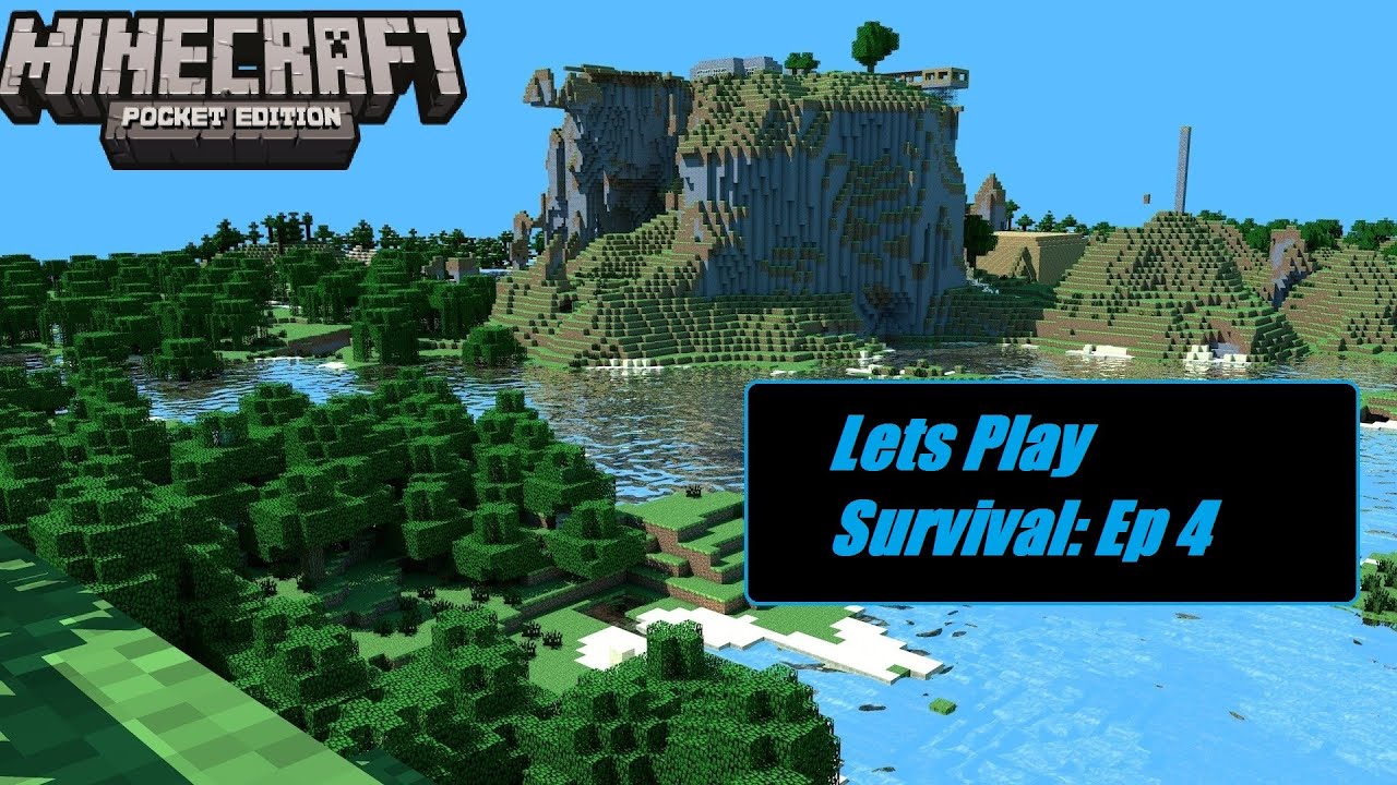 Lets Play: Minecraft PE Survival #4: Off to build yet again... - YouTube