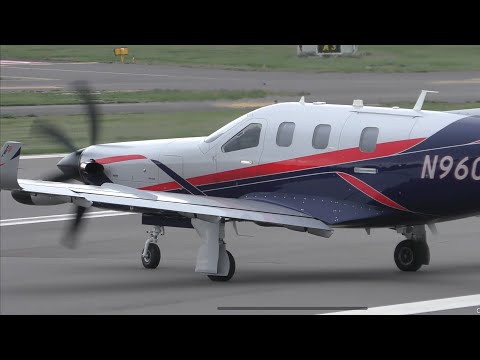Daher TBM-960 N960SA Take Off - Gloucestershire Airport