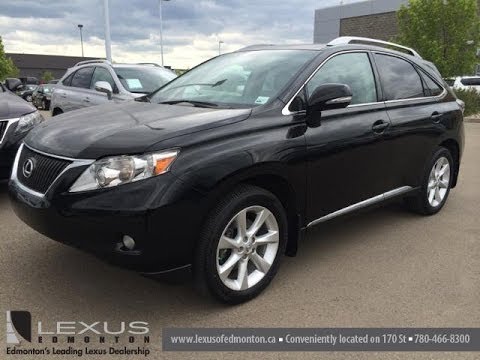 Pre Owned Black On Black 2010 Lexus Rx 350 Awd Review Grand Prairie Canada