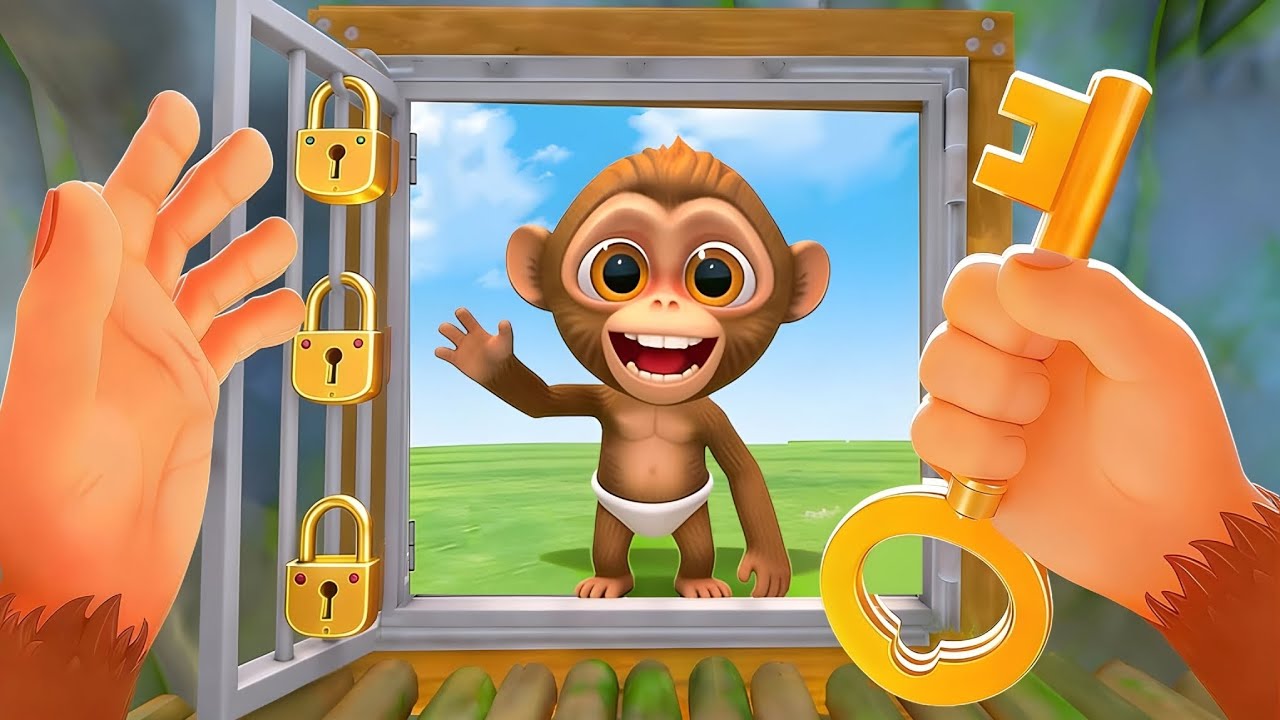 HELPING BABY MONKEY ESCAPE THE ZOO! - I AM MONKEY VR PART 7