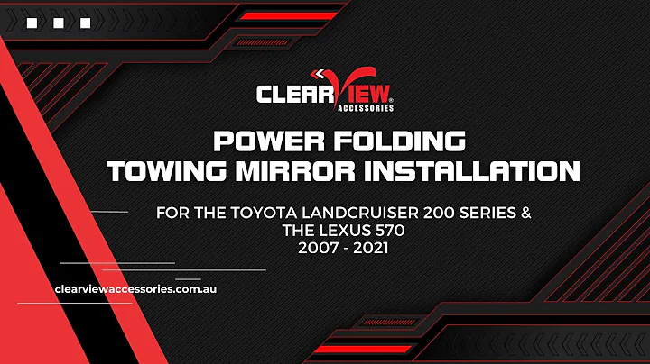 Toyota Landcruiser 200 Series  |  Power Fold Mirror Installation |  Clearview Accessories