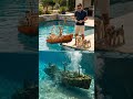 Tiny RC Crane Ship Recovers a 100-Year-Old Sunken Wreck! 🚢😱#duet #shorts #navy