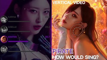 How would AESPA sing "PIRATE" (EVERGLOW) LINE DISTRIBUTION |Vertical Video|