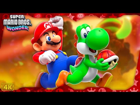 Super Mario Bros Wonder ᴷ Final Boss Ending Mario Yoshi Gameplay