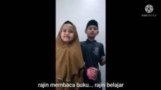 voc : Malika & Azzam. Judul lagu : Rajin belajar