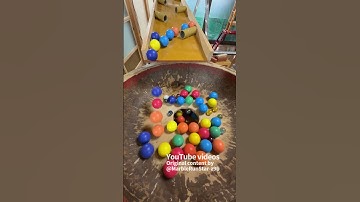Marble Run (A long course with transparent pipes, a large funnel, and a winding path. 19) #ASMR