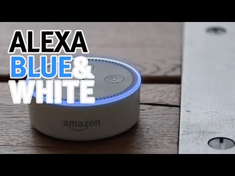 What does blue light mean on Alexa?