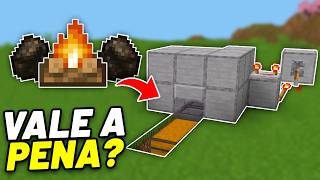 A FARM de CARVÃO MAIS FÁCIL para MINECRAFT BEDROCK 1.21/V26+2 - Compensa?