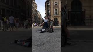 Life Of A Busker Live In Amsterdam This Is His Song Hi Made It Him Self by master video 158 views 4 years ago 6 minutes, 33 seconds