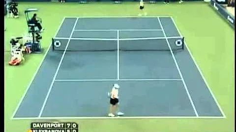 Lindsay Davenport vs Alisa Kleybanova 2008 US Open...