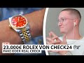 Justin reagiert auf "23.000€ ROLEX FAKE ODER REAL💎🔥" | Live - Reaktion