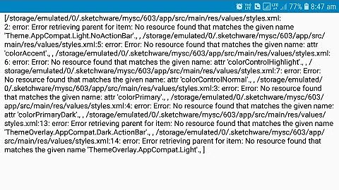 01 solution sketchware compile error
