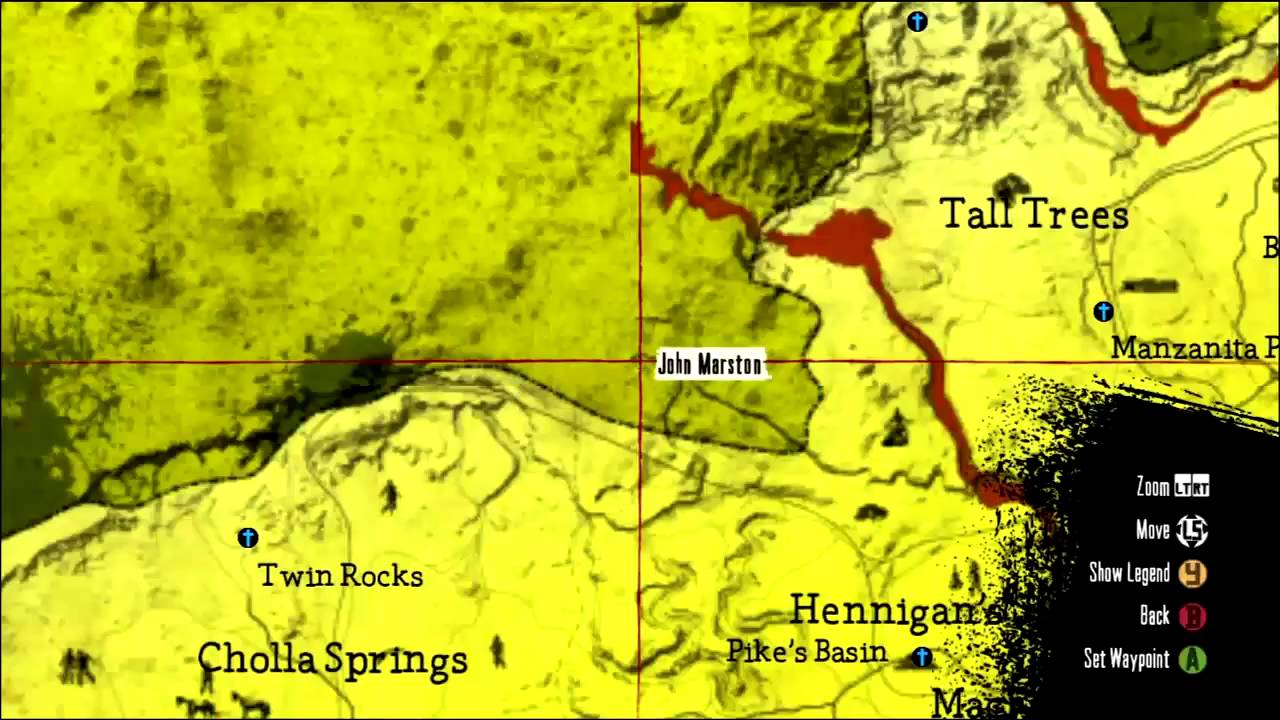 Red Dead Redemption - Undead Nightmare - Treasure Locations 