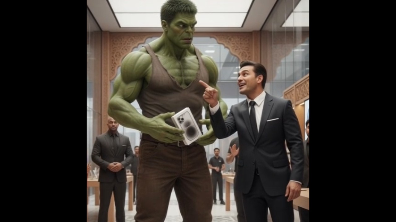 😱Apple store movie Hulk ki bezzati