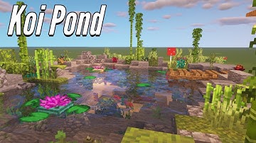 How to Make a Beautiful Koi Pond in Minecraft