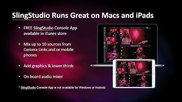 SlingStudio Works Great on Macs and iPads