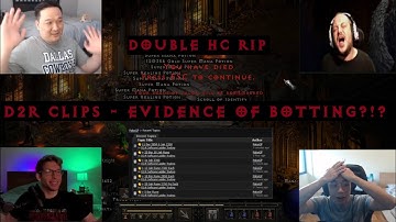 D2R CLIPS S2E04 - BOTTING ISSUE, SECOND 99 HIT, DOUBLE HC DEATH, DOUBLE HR DROP, FUNNY CLIPS & MORE!