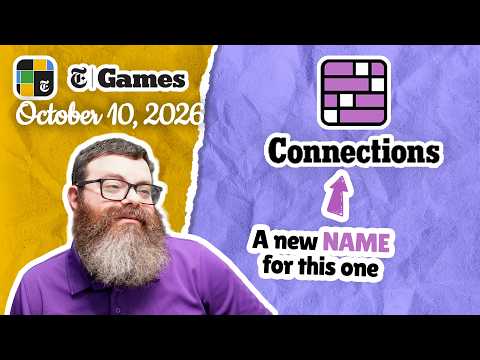 That's weird | NYT Connections October 10, 2026