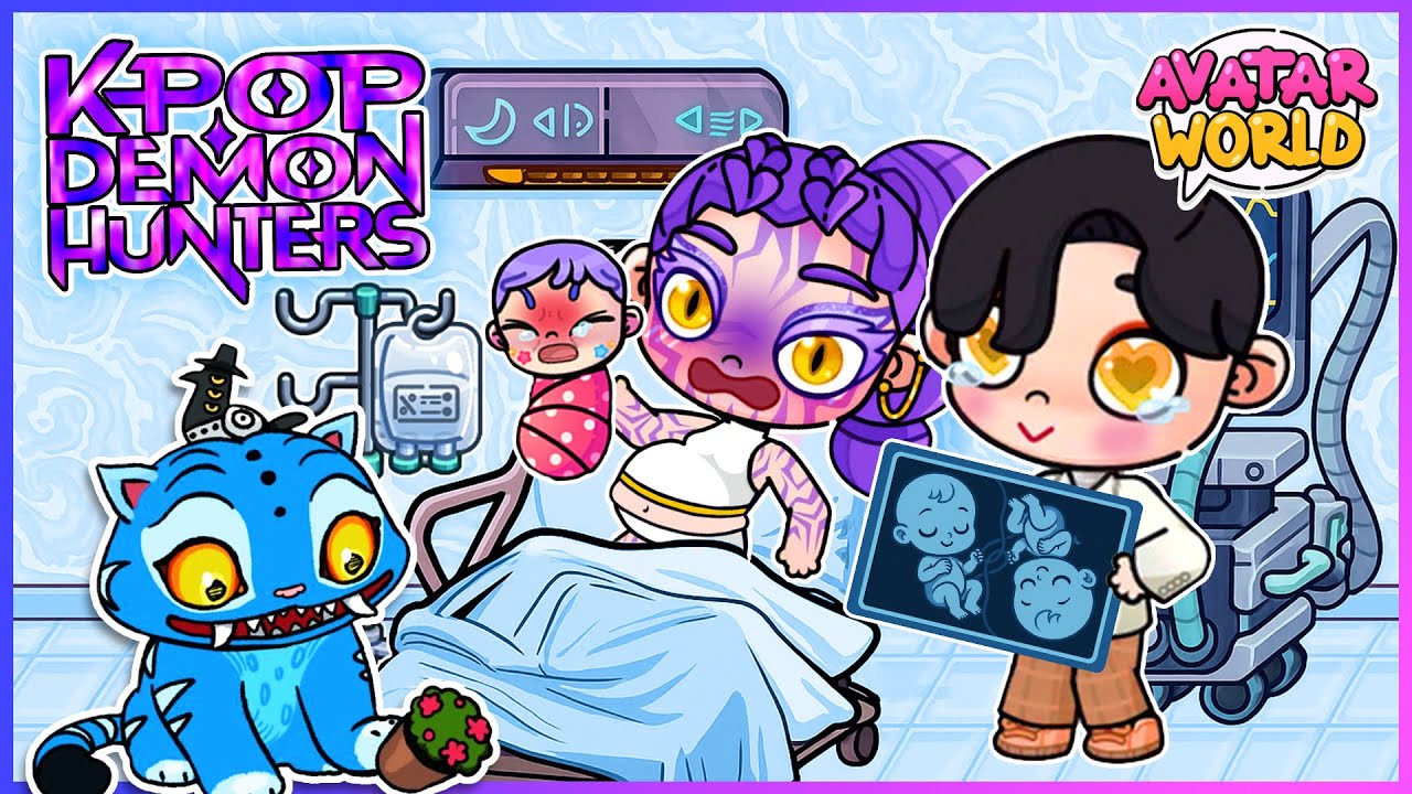 RUMI Gave Birth to TRIPLETS?! 🩷💙 Rumi’s Love Story ❤️ | Avatar World Story