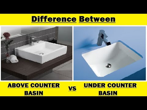 Above Counter vs Under Counter Wash Basin