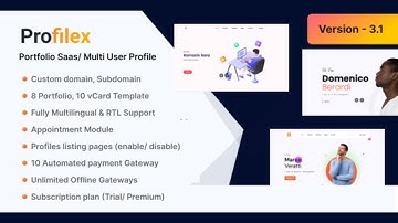 Profilex - Multitenant Portfolio Website Builder with Appointment Module (SAAS) php script download
